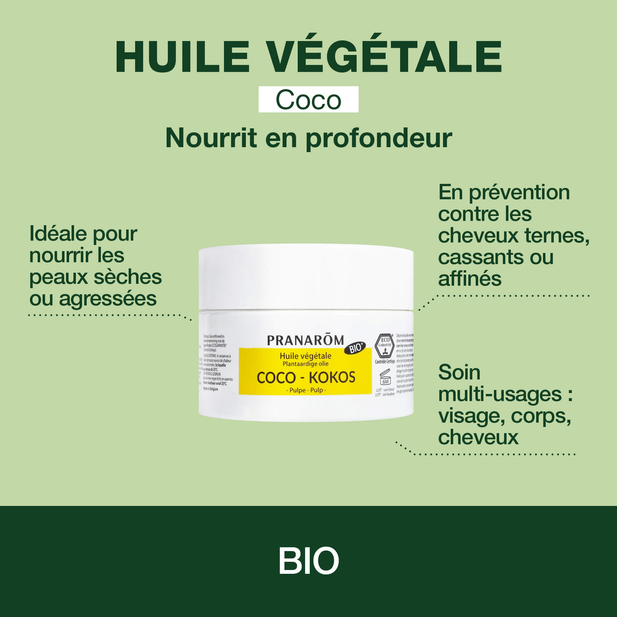 Huile Végétale de Coco - Bio