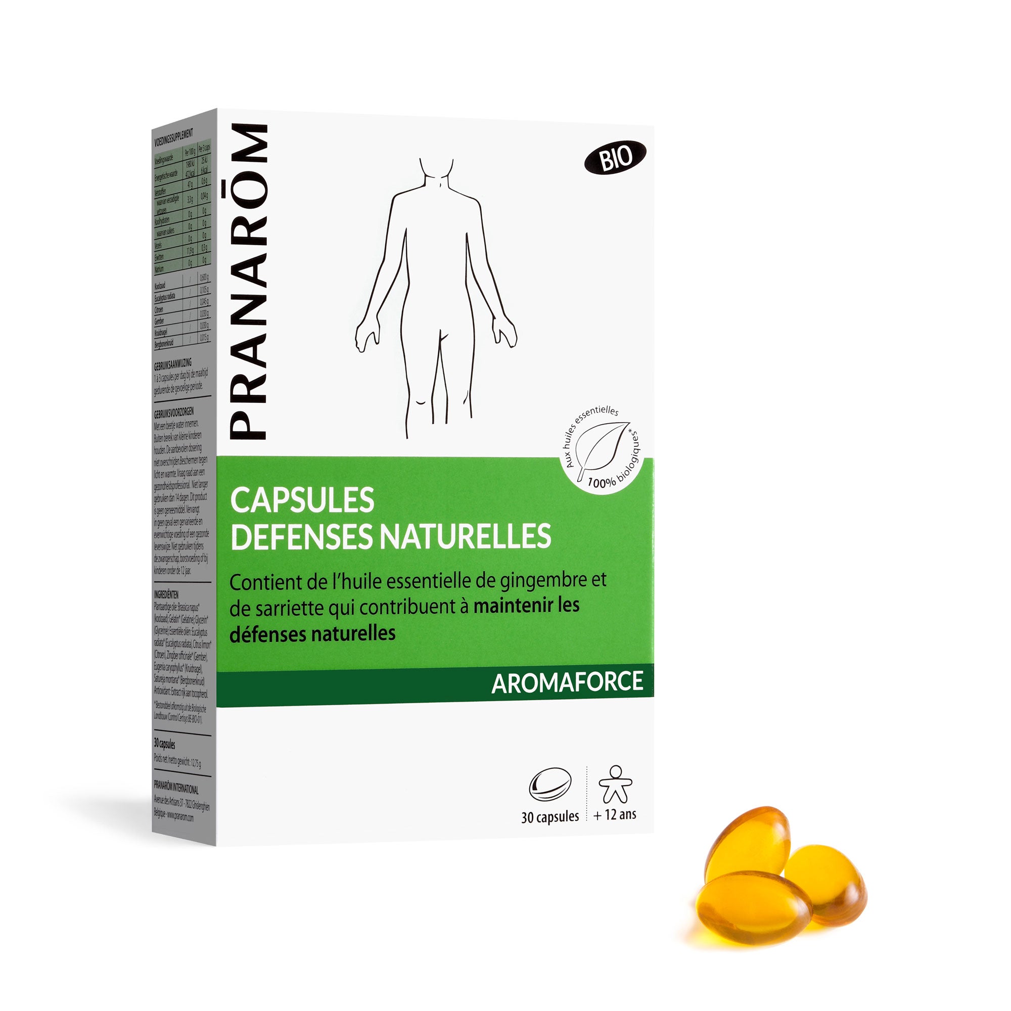 Capsules inhalation pour dégager le nez - 15 capsules Bio | Pranarôm