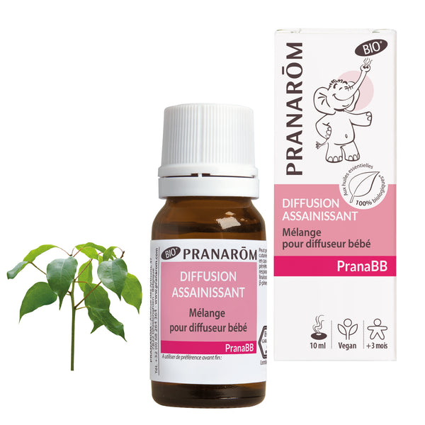 Synergie de diffusion assainissante bio PranaBB pour bébé.