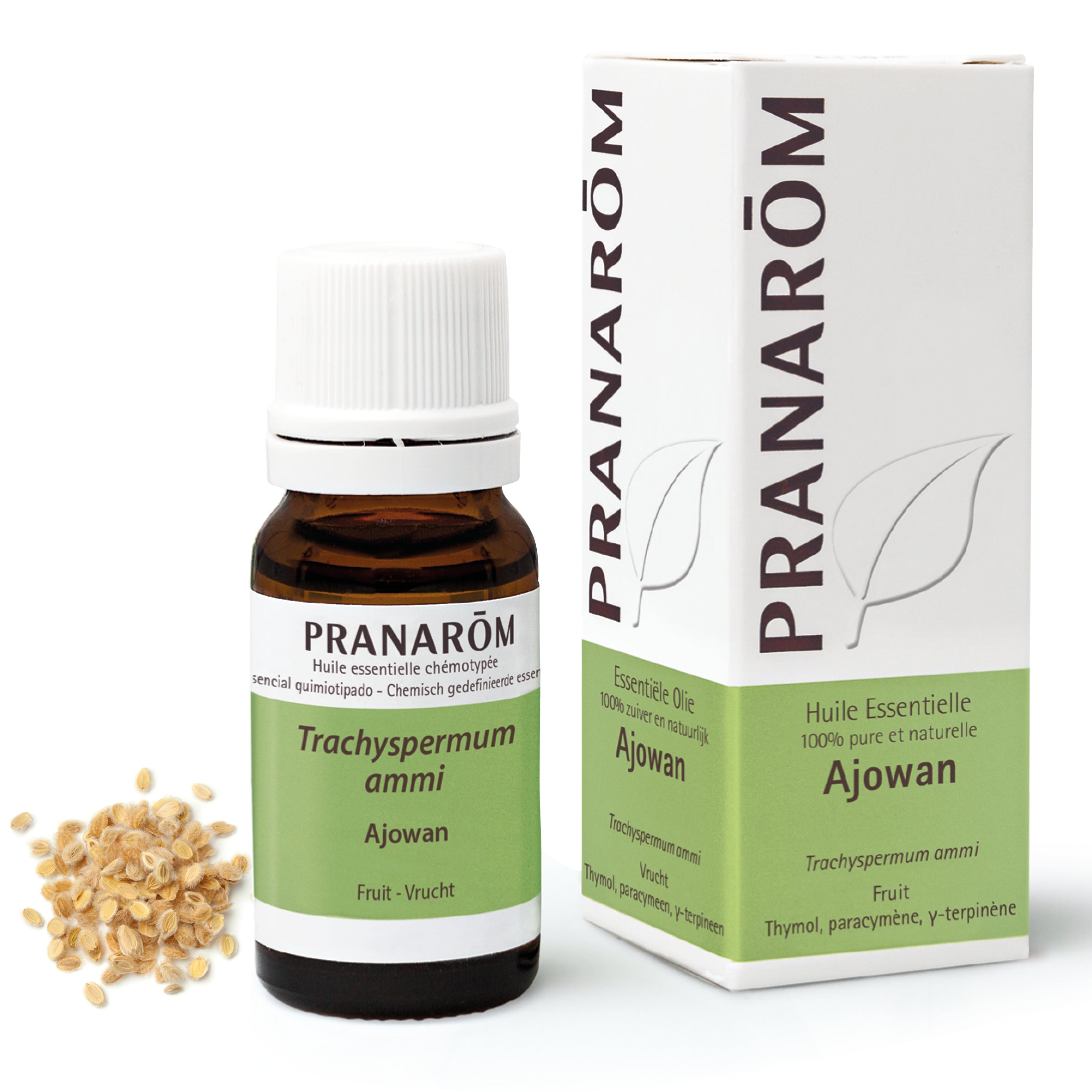 Flacon d'huile essentielle d'ajowan de 10ml de Pranarôm.