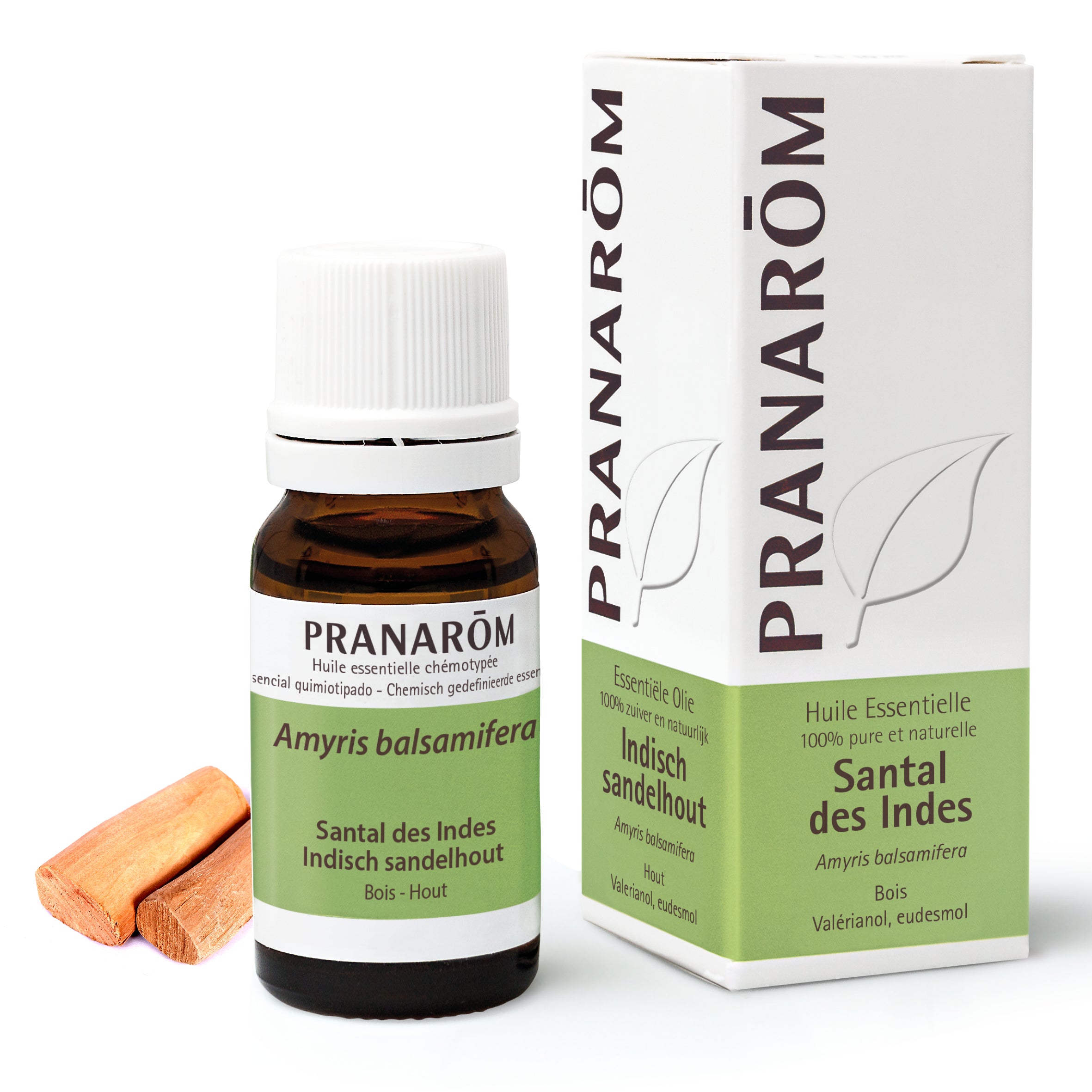Flacon d'huile essentielle de santal des Indes (amyris balsamifera), 10ml, de Pranarôm.