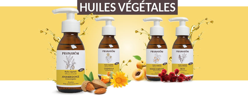 Huiles végétales : les 4 incontournables en flacon pompe