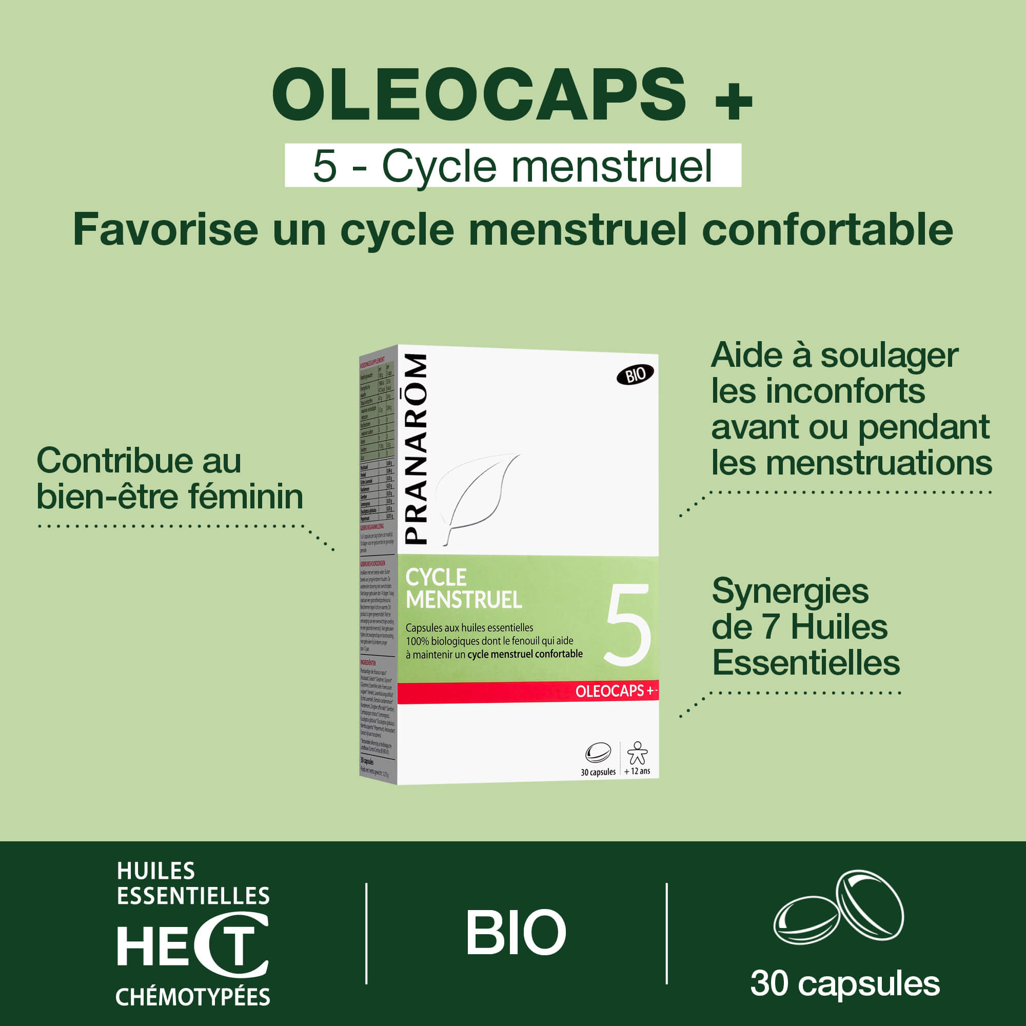Oleocaps n°5 - Cycle menstruel - Bio
