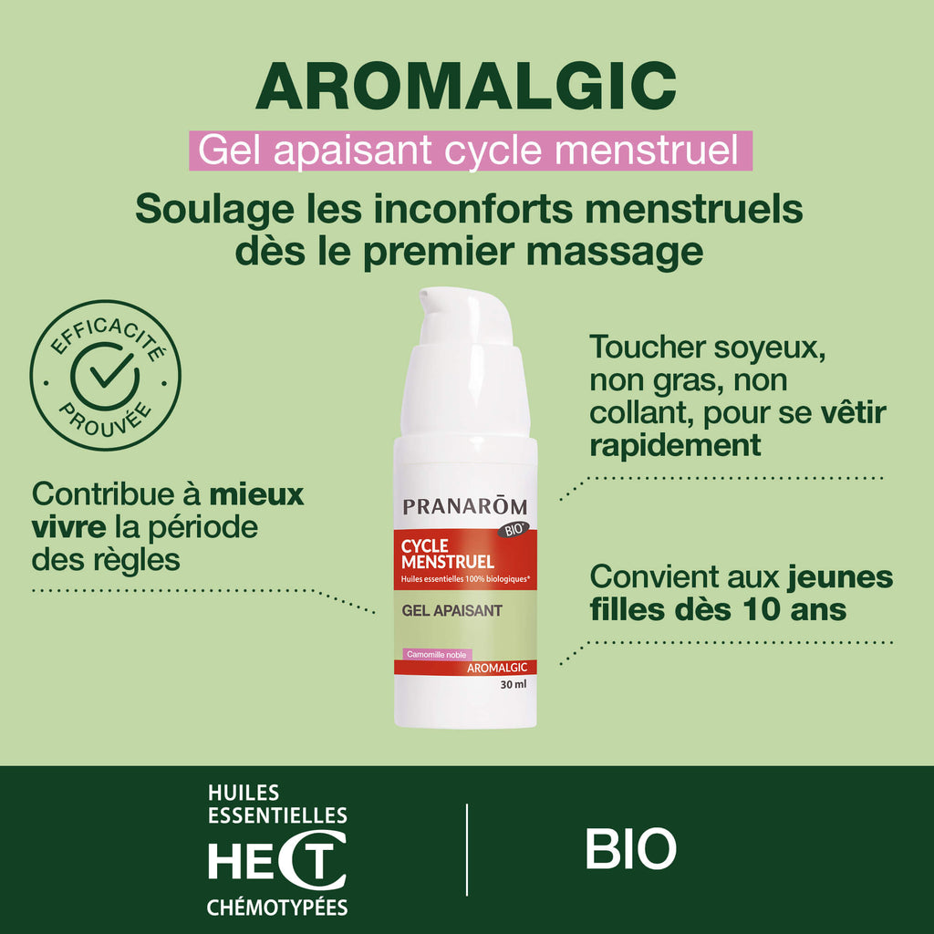 Duo pack comprimés et gel apaisant pour règles douloureuses