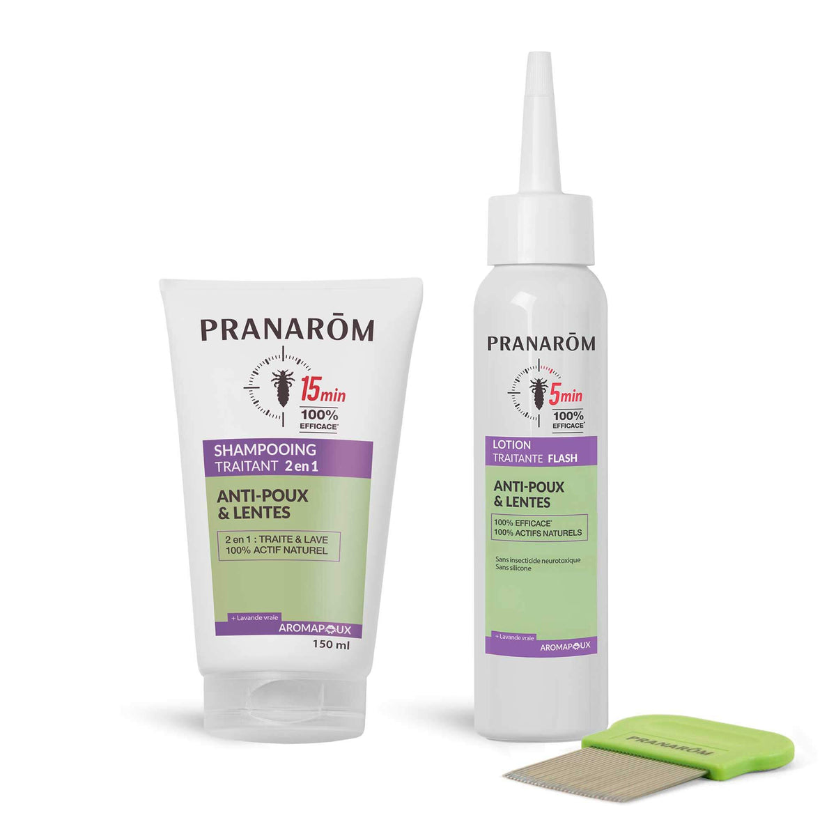 Duo pack lotion flash et shampooing traitant anti-poux