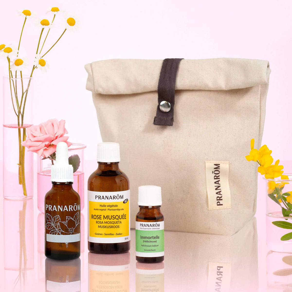 Coffret DIY Corps tonique à l'Immortelle et Rose musquée