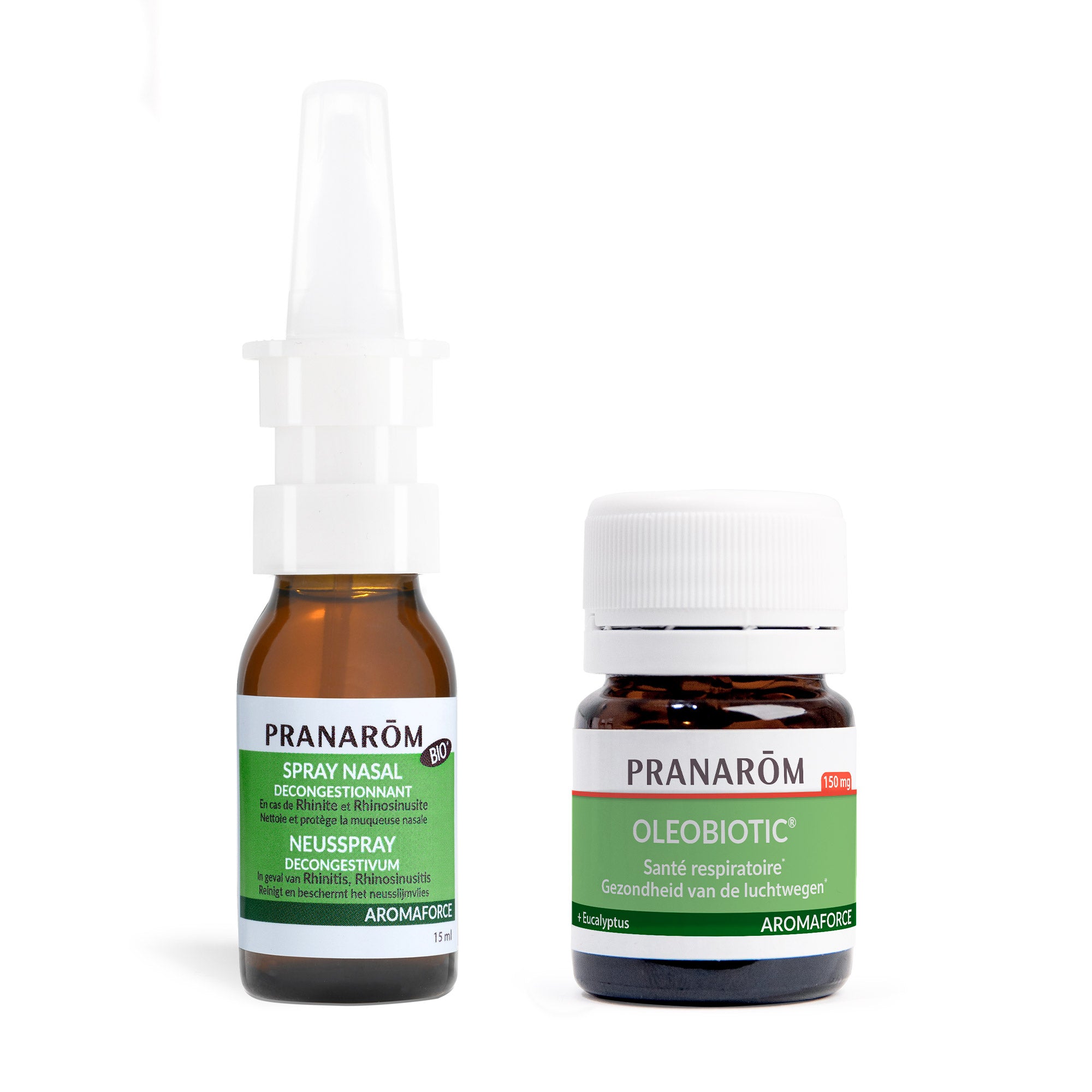 Easy breathing duo pack: nasal spray + Oleobiotic® respiratory health