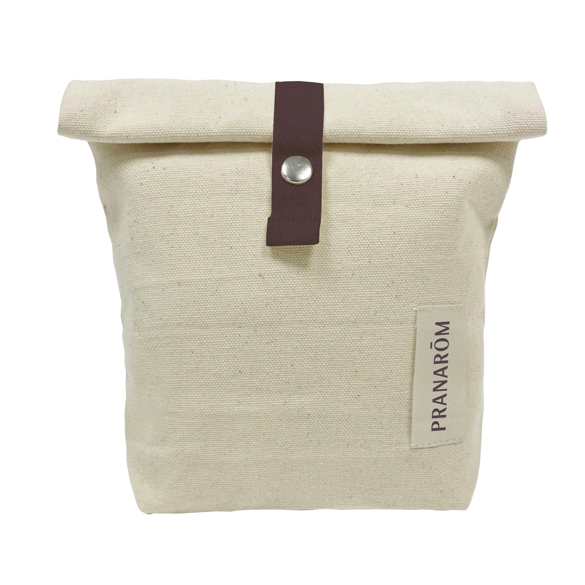 Pouch with snap closure made from organic cotton. - Bio