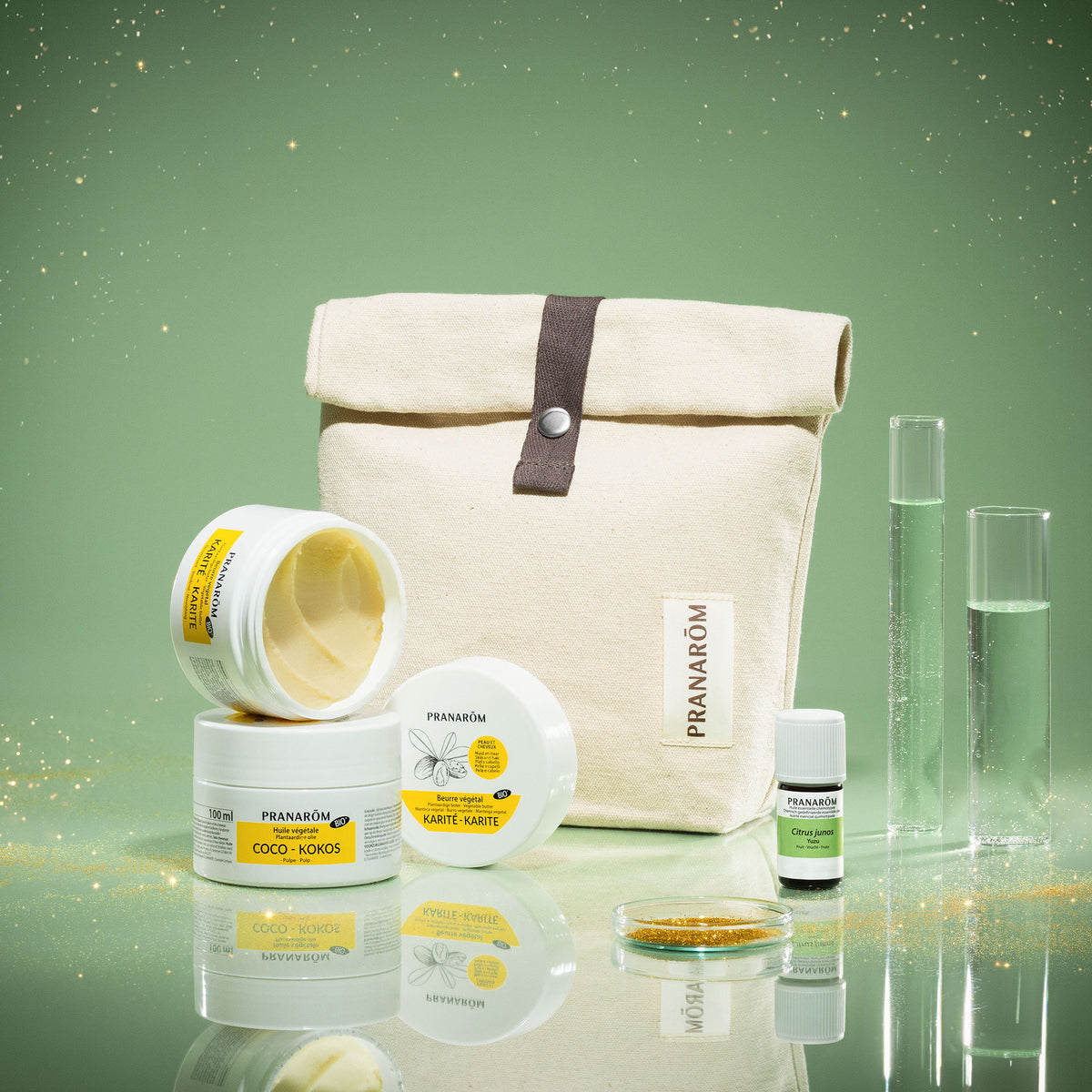 Coffret DIY Baume corps gourmand au Yuzu et Coco - Trousse offerte
