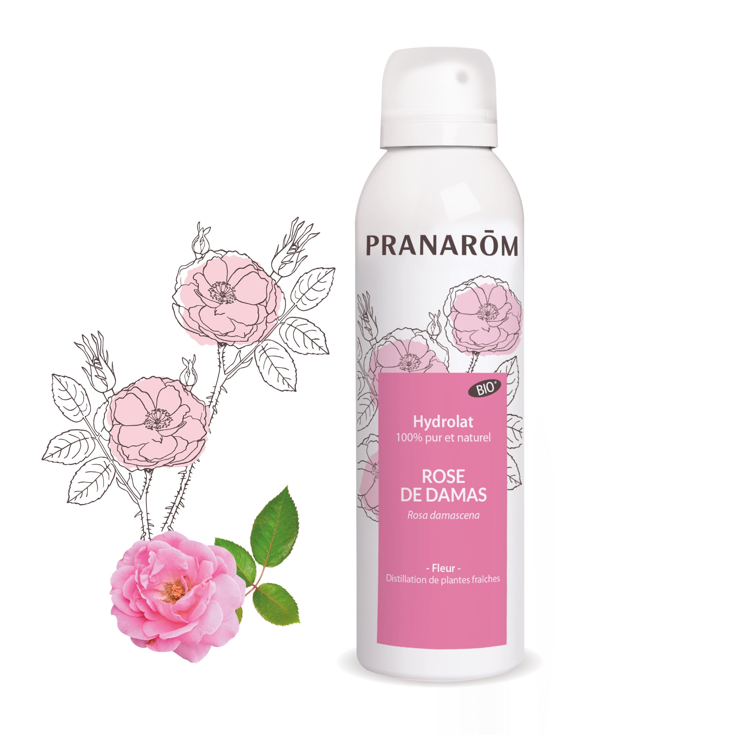 Hydrolat de Rose de Damas - Bio