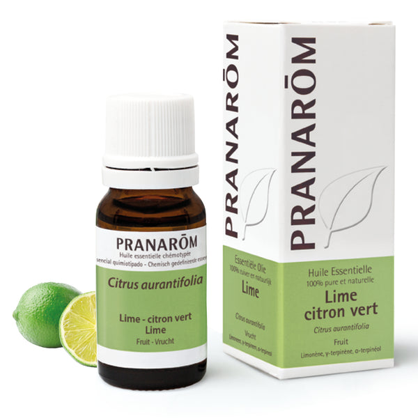 Flacon d'huile essentielle de lime citron vert (10ml) de Pranarôm.