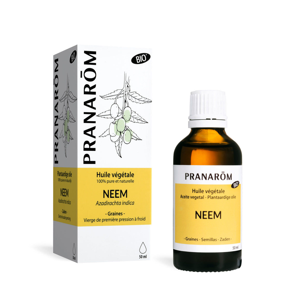 Huile Végétale de Neem - 50 ml Bio | Pranarôm