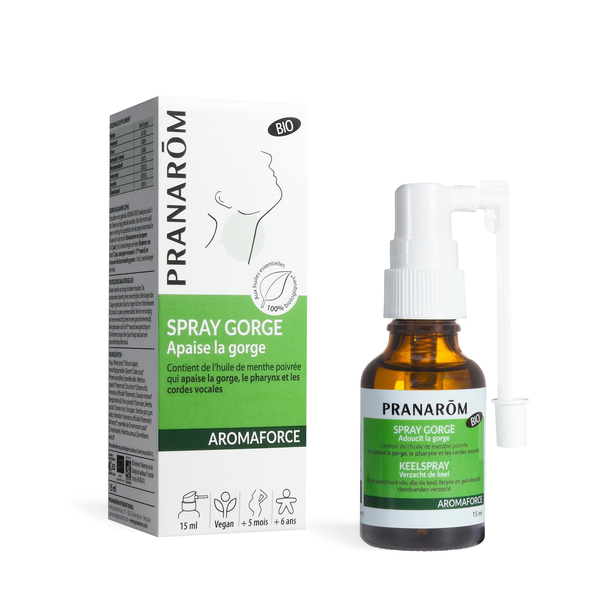 Spray gorge apaisant aux Huiles Essentielles - Bio