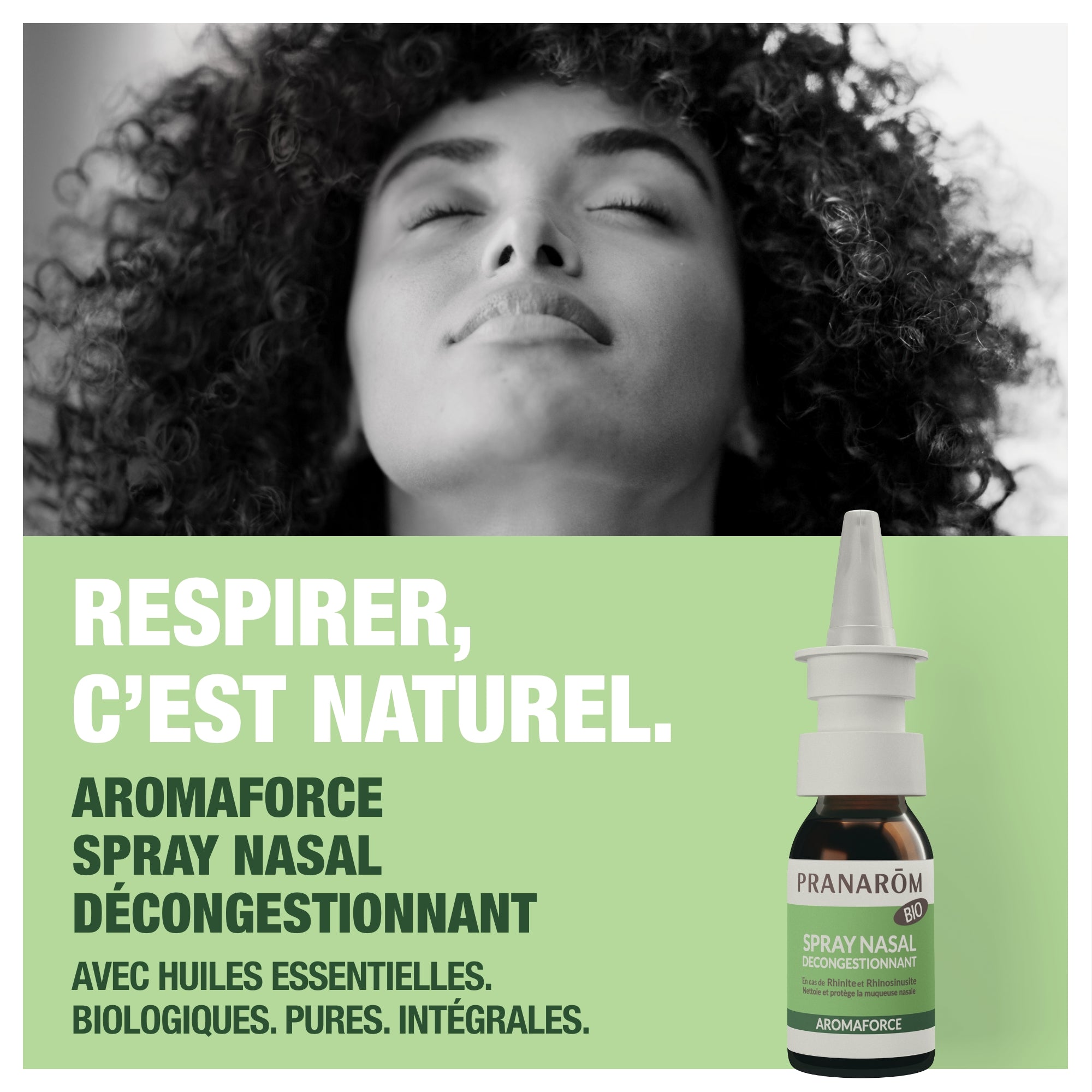 Pranarom Aromaforce Spray Nasal Huile Essentielle Bio 15ml